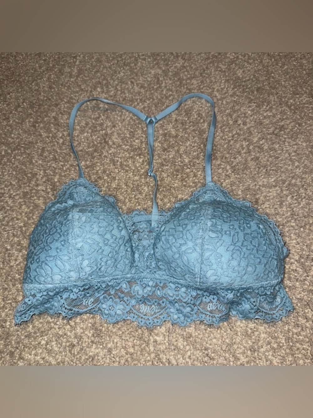 Aerie Lace Bralette in Dusty Blue